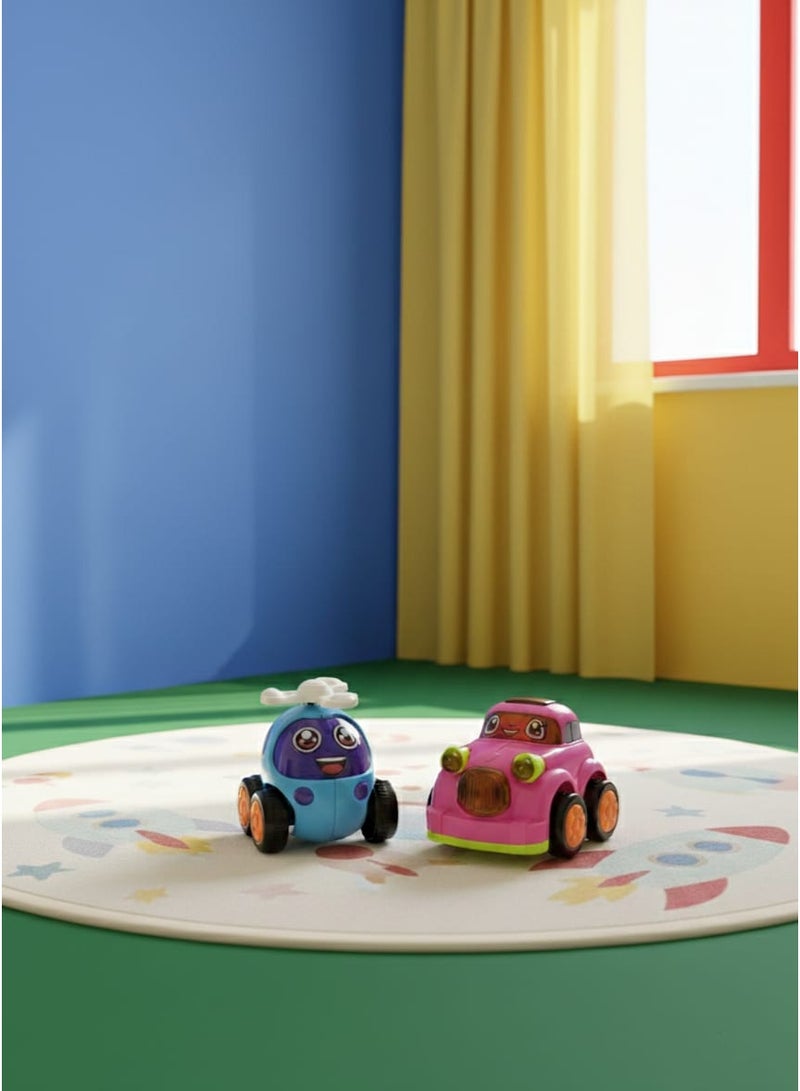 ألعاب سيارات سحب للخلف للأطفال – مجموعة 2 قطعة - Image 2